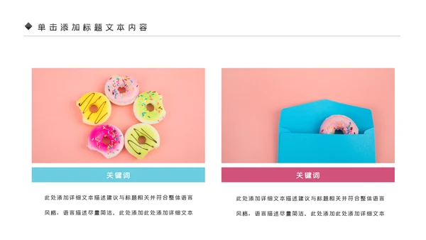 美食甜甜圈下午茶甜品店美食PPT模板