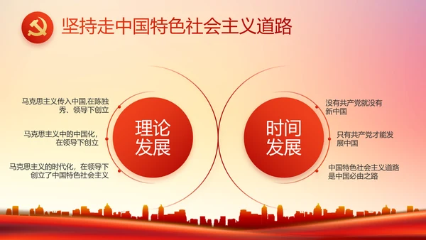 红色社区党支部工作总结汇报PPT