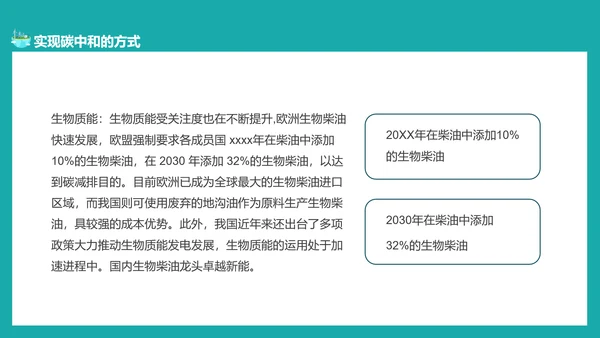 碳中和概念全球变暖环保PPT模板