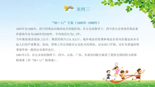 蓝底清新开学第一课禁毒中小学学生禁毒科普PPT