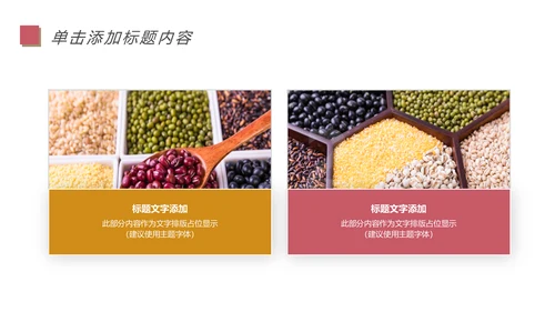 五谷杂粮土特产农产品生态食品PPT模板