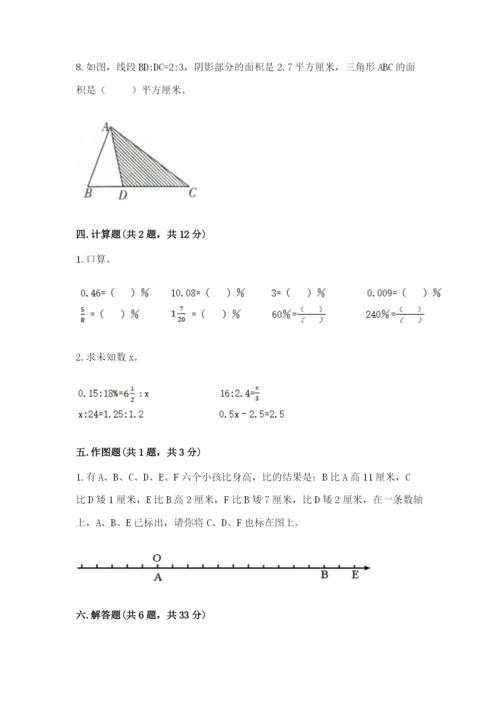 梅河口市六年级下册数学期末测试卷及1套完整答案.docx
