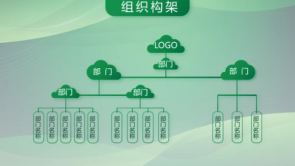 绿色大气银行工作汇报动态PPT