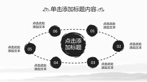 中国风水墨江南水乡古色古香古建筑动态PPT模板