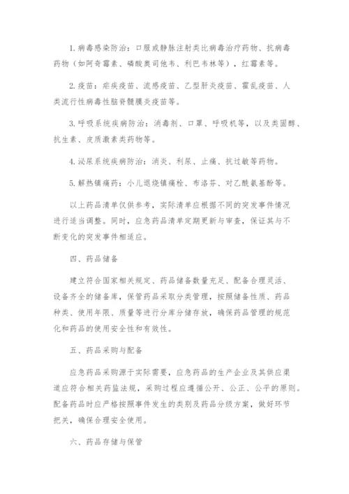 重大突发事件大规模调集应急药品保障方案.docx