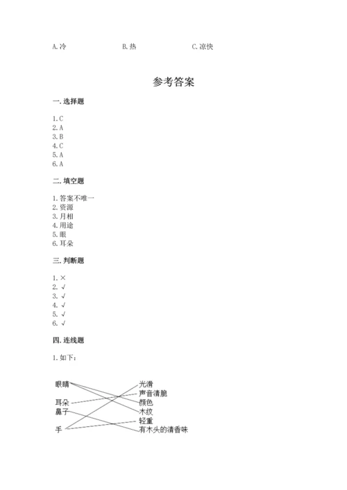 教科版科学二年级上册《期末测试卷》加答案下载.docx