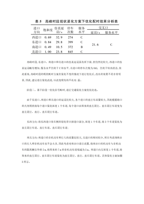 基于参考资料Synchro的信号交叉口渠化与信号配时协调优化研究