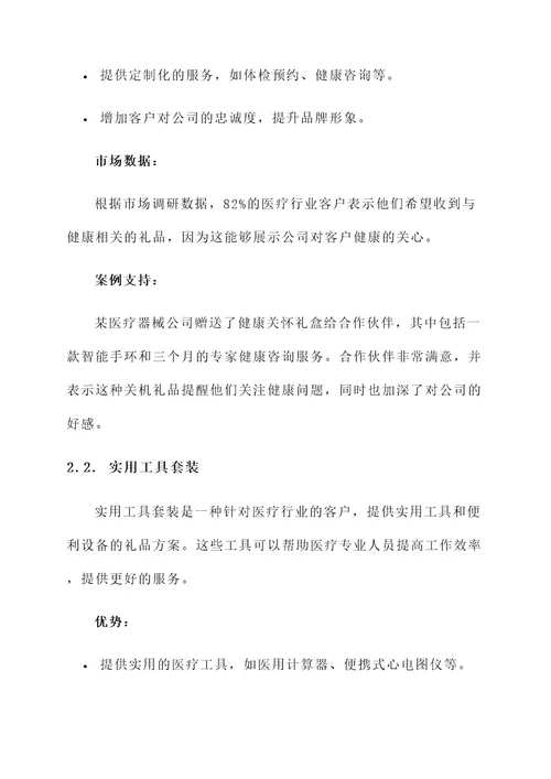 医疗行业礼品方案策划书