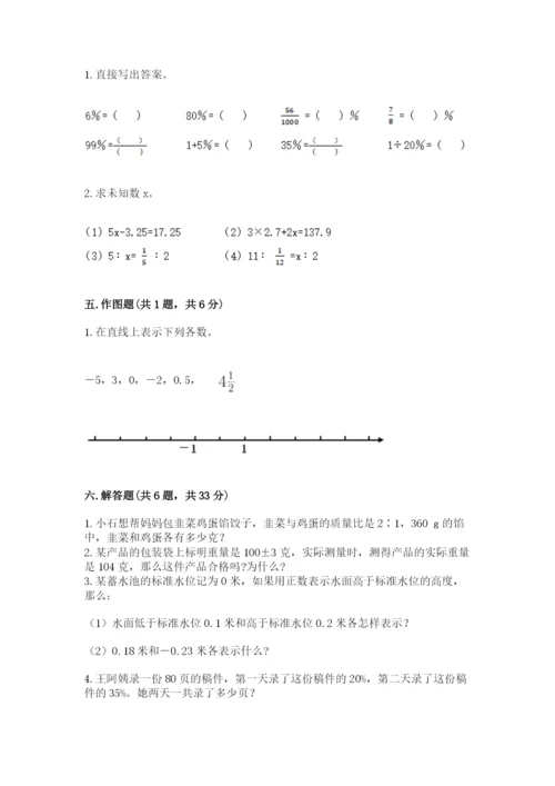 小升初六年级期末测试卷【考点梳理】.docx