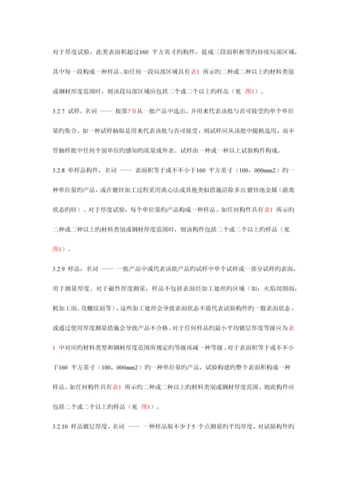 钢铁制品的锌镀层标准规范.docx