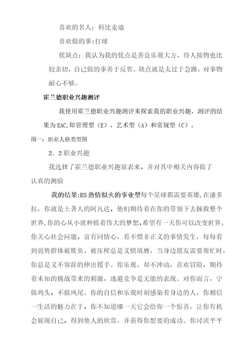 大学生职业生涯规划书人力资源管理