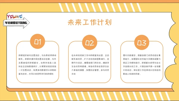 黄色插画风社团竞选PPT模板
