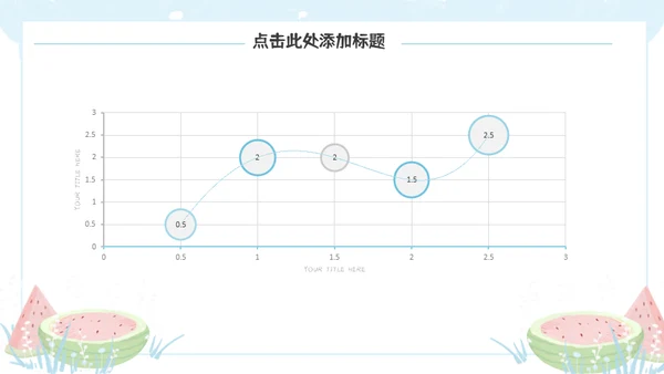 清凉一夏马卡龙配色通用PPT模板