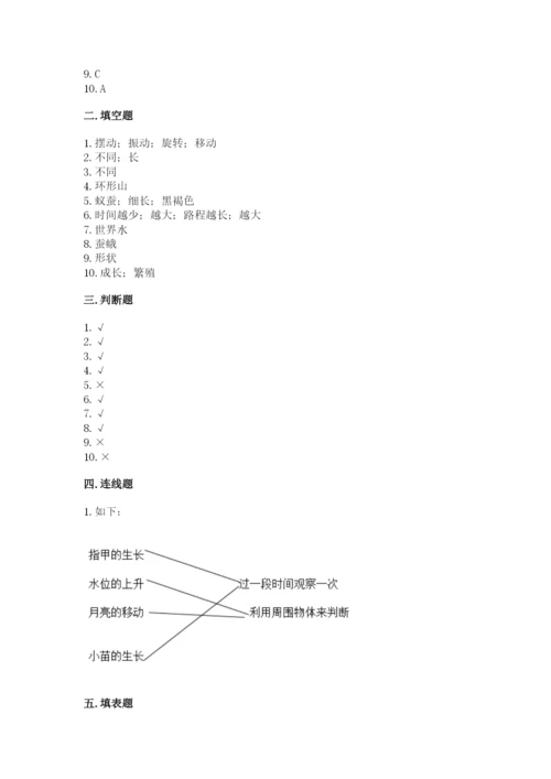 教科版科学三年级下册期末测试卷含完整答案【各地真题】.docx