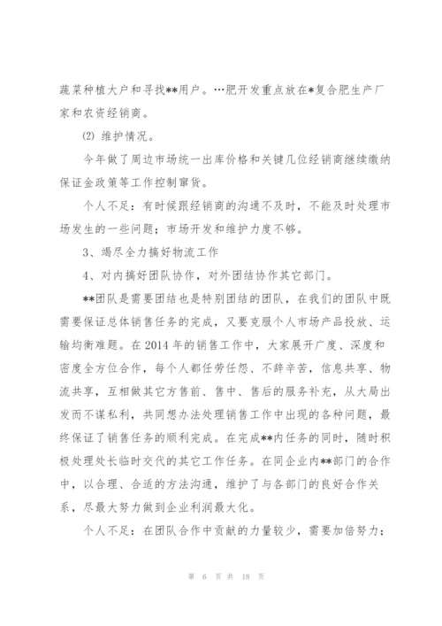 销售年终个人工作总结及工作计划(多篇).docx