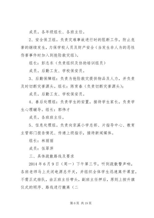 仓盈小学防震应急疏散演练方案.docx