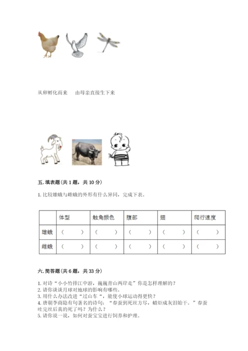 教科版科学三年级下册 期末测试卷【考点梳理】.docx
