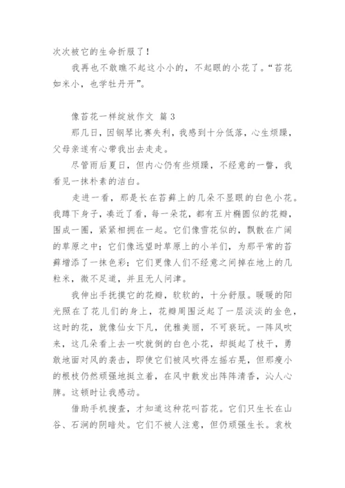 像苔花一样绽放作文.docx