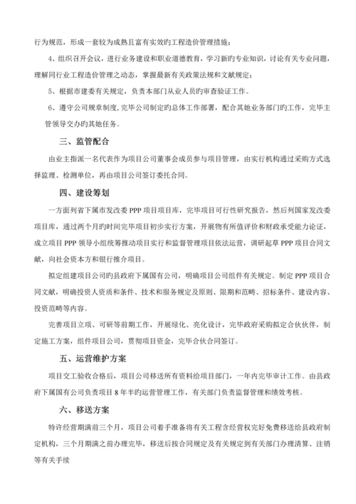 PPP专项项目管理专题方案.docx