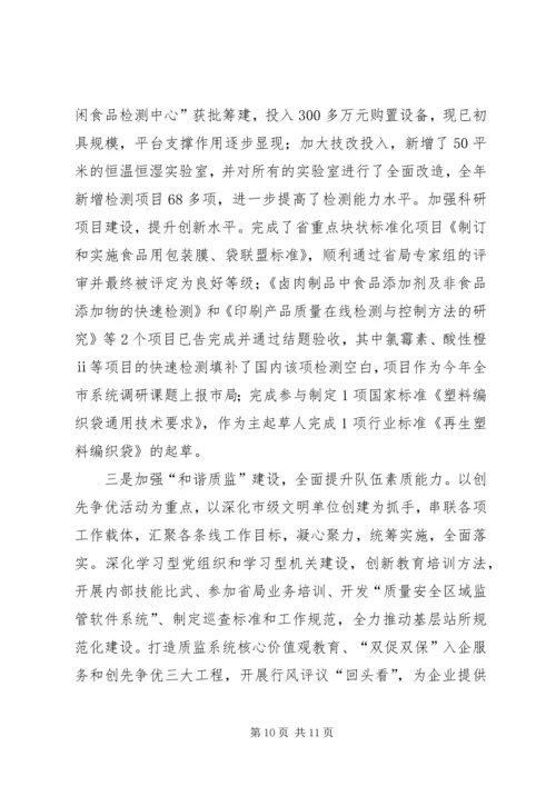 县质监局工作报告 (3).docx