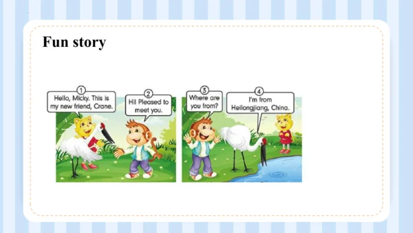 Unit 1  We have new friends Lesson 5- Lesson 6 课件(
