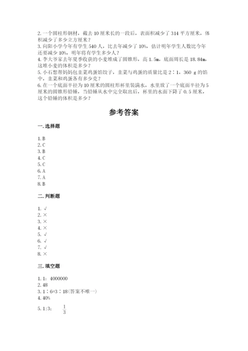 小升初六年级期末试卷（巩固）.docx