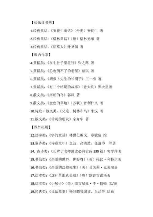 小学1-6年级必读书目推荐.docx
