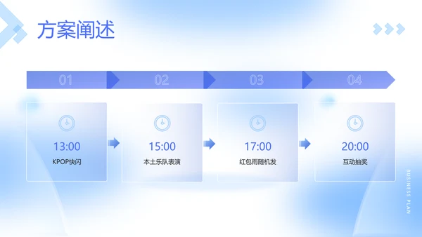 蓝色立体风企业周年庆活动策划方案