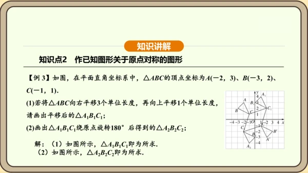 人教版数学九年级上册 23.2.3 关于原点对称的点的坐标 课件（共30张PPT）