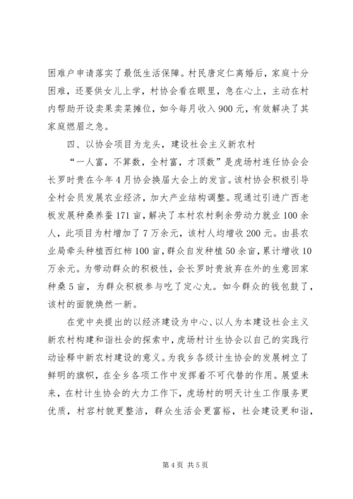 村计划生育先进事迹材料.docx