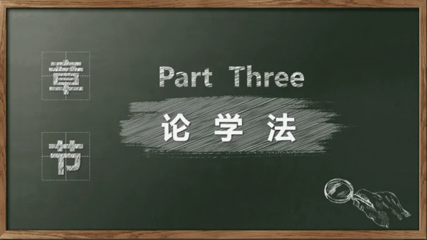 开始上课教师粉笔说课教学黑板PPT模板