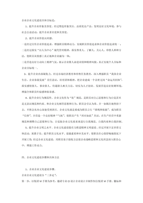 X集团有限公司企业文化建设规划方案.docx