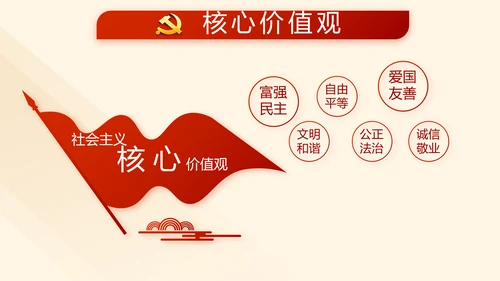 红色大气纪检监察干部教育工作总结汇报PPT