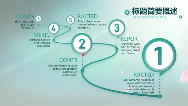 蓝色中国风春天春季旅游电子相册PPT