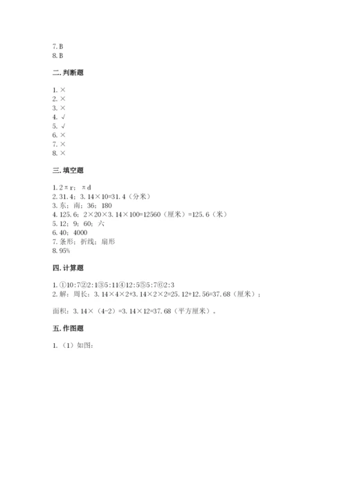 2022人教版六年级上册数学期末考试卷（重点班）.docx