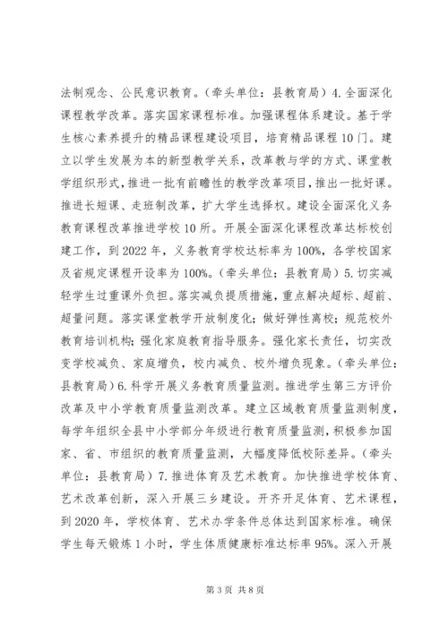 关于义务教育优质均衡发展实施方案.docx