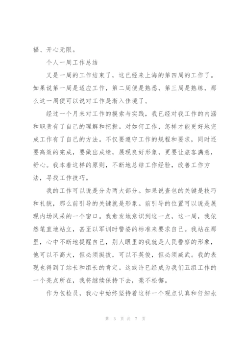 个人一周工作总结.docx