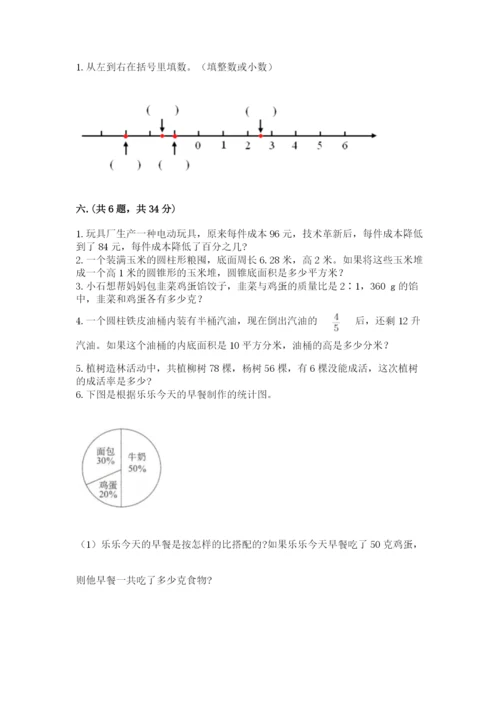 人教版六年级数学小升初试卷附完整答案（必刷）.docx