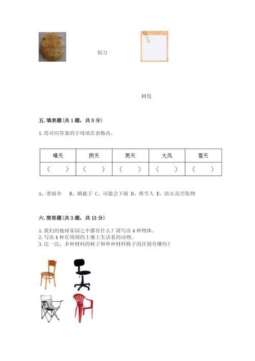 教科版科学二年级上册《期末测试卷》带答案（典型题）.docx