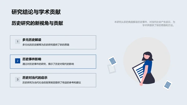 历史研究深度探讨PPT模板