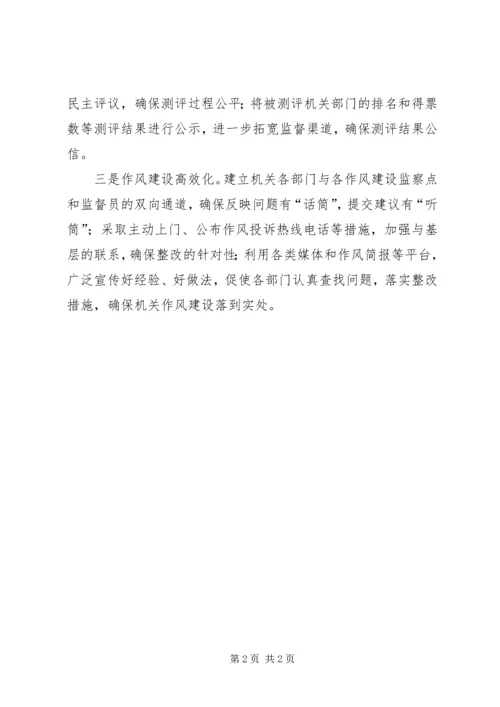 县机关作风建设工作汇报.docx
