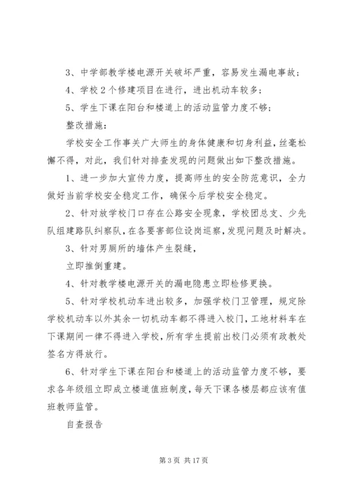 学校安检工作自查报告.docx