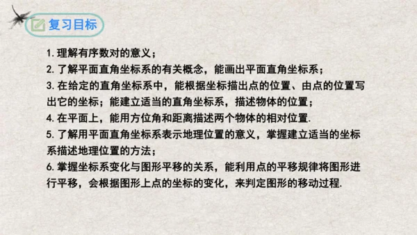 第7章 平面直角坐标系复习与小结 课件(共19张PPT)