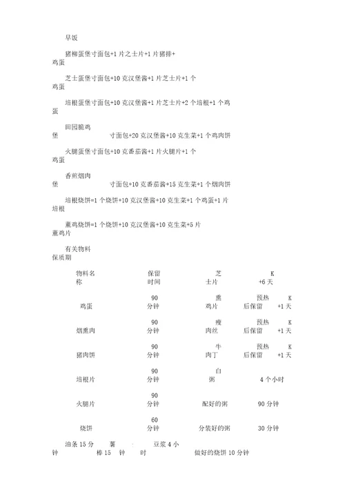 KFC肯德基培训资料