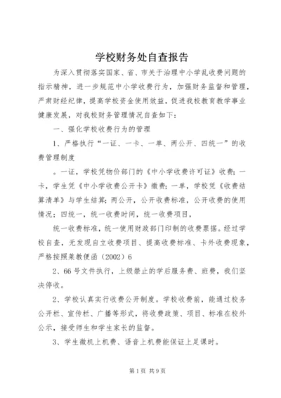 学校财务处自查报告 (2).docx