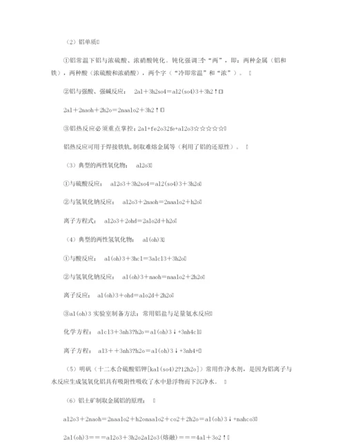 【高三】2021届高考化学热点内容考前点拨 元素及其化合物.docx