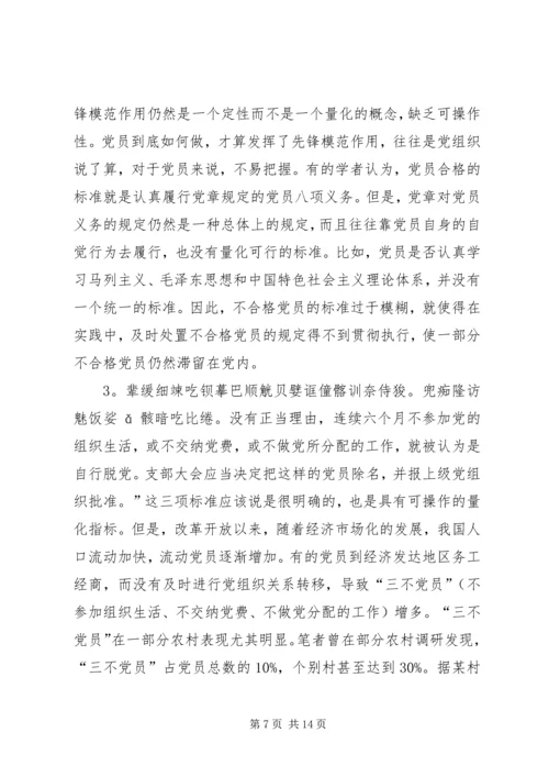 当前党员退出机制存在的问题及对策.docx