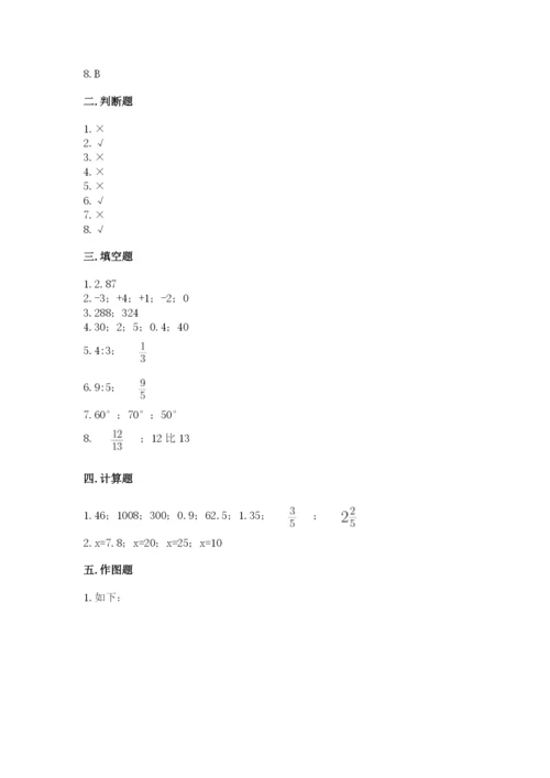 北师大版小学六年级下册数学期末综合素养测试卷（考点提分）.docx
