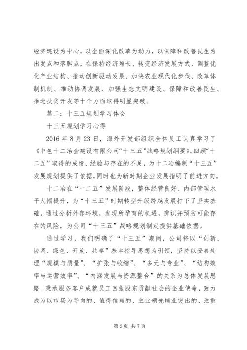 篇一：国家十三五规划纲要学习心得体会.docx