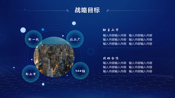 互联网蓝色科技商业计划书通用PPT模板
